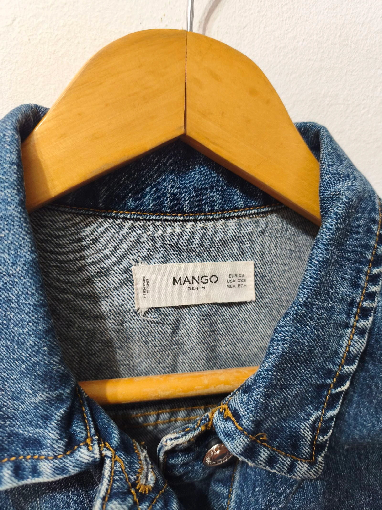 Blaue Mango-damesjeansjas maat XS – photo 4